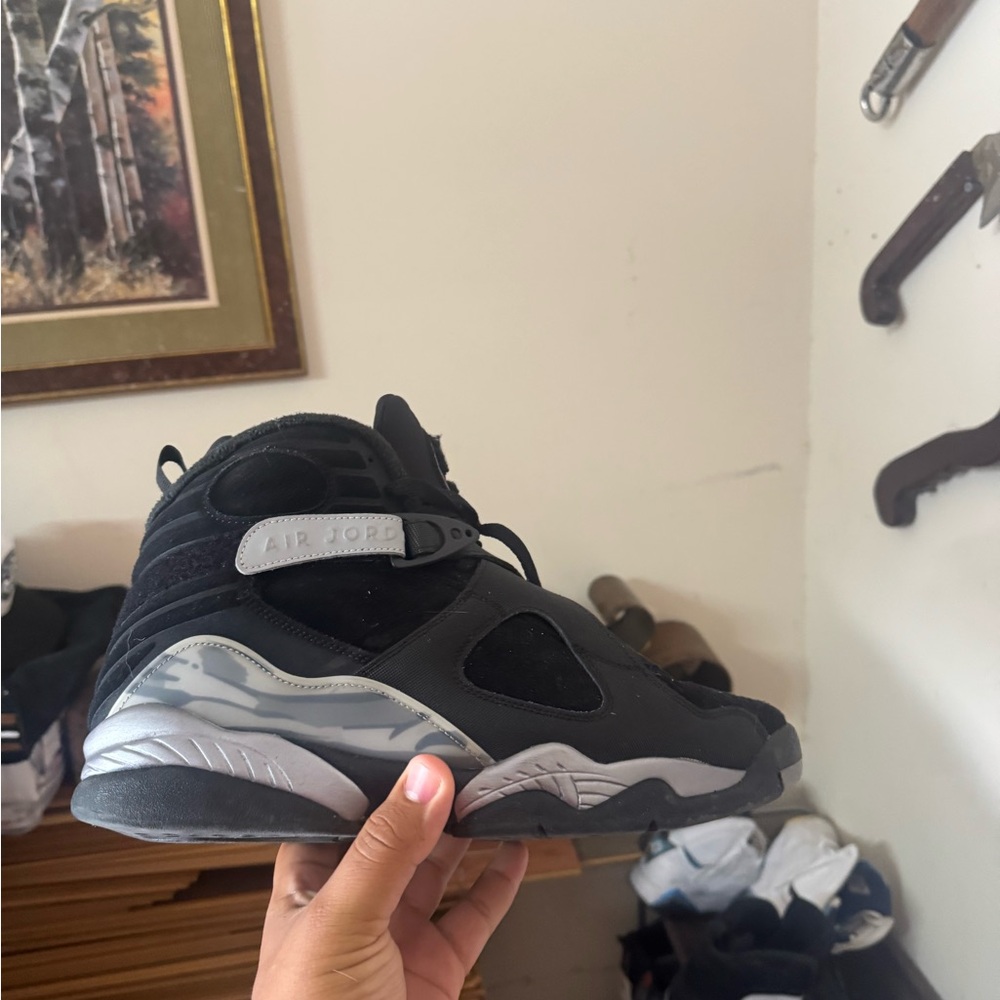Air Jordan Black and Gray Sneakers